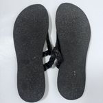 UGG  Australia Bria Black Braided Leather Thong Fip Flop Flat Boho Sandals 10 Photo 6