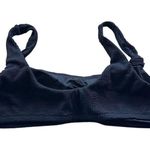 J.Crew NWT  Women's 3X Black Scrunchie Knotted Scoopneck Bikini Top Eco-Friendly Photo 2