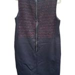 Elie Tahari KELLAN TWEED LEATHER DRESS Photo 4