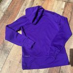 Nike Therma-Fit | Women's Purple Drawstring Fingerholes Funnel Hoodie Sz S Photo 3