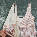 ZARA Striped Wrap Dress TRF Collection Photo 4