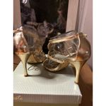 New Women’s Celeste Charlize 3.5” High Heel 👠 Shoes Gold Rhinestones size 7 Photo 4