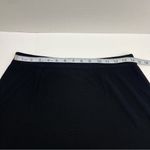 Misook  Pencil Pleated Ruffle Skirt Womens Size Medium‎ Black Pull On Stretch Photo 3