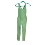 Free People Free Throw Onesie Jumpsuit Ribbed Seamless Green Size Large Photo 2