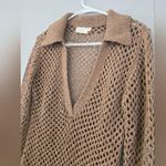 Monday Newport Dress Crochet Tan Brown Photo 3