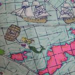 Vineyard Vines  NAUTICAL OCEAN SEA THEMED GRAPHIC PRINTED LINEN BLEND SHORTS L Photo 5