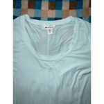 Athleta  Women's T-Shirt Short Sleeve Round Neck Sheer Baby Blue‎ Size Medium Photo 1