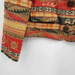 Chico's Southwest Folk Boho Jacket Womens 1 M/8 Metal Button Pockets Aztec Print Photo 6