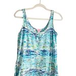 Lilly Pulitzer Dress Size XS Blue Sleeveless High Tide Toile Beach Pattern Photo 2