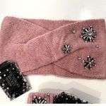 Victoria's Secret  Winter Angel Collection Snowflake Sparkle Head Wrap + Gloves Photo 4