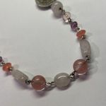 CHAPS  Pink Bead Beaded Silver Tone /  Necklace 34 Inch Length Photo 4