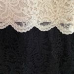 Betsey Johnson Size XS//Vintage Y2K Pearl Collar Black and White Lace Dress Photo 3