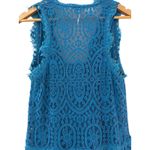 Free People Heart in Two Lace Mini Dress in Deep Ocean Blue Size XS Photo 10