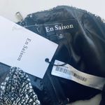 En Saison black and white tweed crop top Photo 7