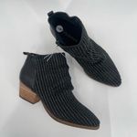 Kelsi Dagger  BROOKLYN Ego Boots Size 8 Black Leather Booties Woven Zipper NEW Photo 1