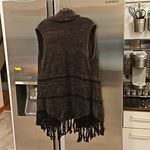 Sanctuary ππ Lucie Vest with Fringe Detail ~ Black Small NWOT Photo 5