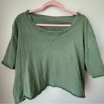 Aerie Offline by  Oversized Lightweight Slouchy Green T-Shirt Size XL Photo 4