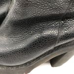 Dr. Martens Magdalena Fur Lined Boots Block Heel Pebbled Leather Black Womens 5 Photo 3