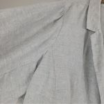 Eileen Fisher  grey sparkle lightweight organic linen shaped blazer jacket C25 Photo 6
