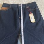 Alice + Olivia Rye High Waist Faux Leather Denim Maxi Skirt 27 NWT Photo 4