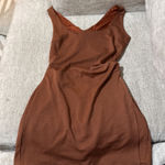 Chic Me  brown open tie back romper Photo 0