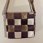 Comely Brown & Cream Seatbelt Purse Photo 0