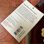 NWT The Met Tudor Rose Velvet Scarf Red Photo 3