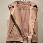 Philosophy Light Pink Faux Leather Motorcycle Vest Photo 4