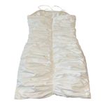 DO+BE White Mini ruched Dress Size S Photo 1