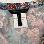 BCBGMAXAZRIA BCBG Max Azria Floral Button Front Sleeveless Blouse Photo 3