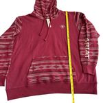 Ariat Womens Size 2XL Logo 2.0 Hoodie Sweatshirt Wine Red Southwestern Print NWT Photo 8