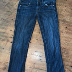American Eagle  dark wash low rise Artist 6 cropped jeans Photo 0