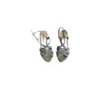 Audrey Brooke NIB  Silver and Gold Metallic Heels Photo 2