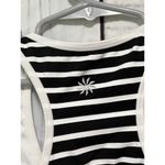 Athleta NWT Stark Stripe Double Dare Cutout Sports Bra - Black&White / Size XS Photo 6