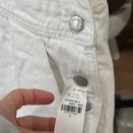 Old Navy New  overalls white denim slouchy jeans shortall ecru pockets romper Photo 4