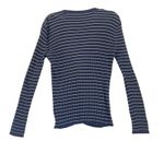 Ralph Lauren Lauren Navy White Striped Cotton Cardigan Sweater L coastal Photo 1