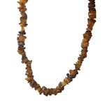 Vintage Raw Unpolished Dark Honey Baltic Amber Chips Necklace Jewelry Orange Photo 1