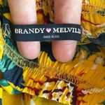 Brandy Melville Brady Melville flowy sunflower floral pleated skater skirt with elastic waist Photo 2