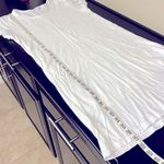 James Perse  Standard Cotton white rolled sleeve Tshirt Dress, lined, size L Photo 9