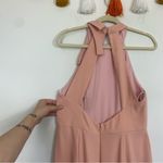 After Six Bow Neck Open Back Trumpet Gown Pink Size 12 Photo 7