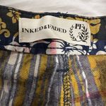 Inked & Faded Women Hawaiian Tropical Hibiscus Blue /Yellow/ Pink Floral Shorts. Size 16 Photo 4