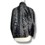 Vintage 50s Jean’s Of California Black Faux Fur Cropped Jacket Classic Evening Photo 4
