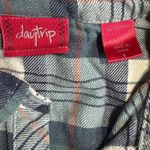 Daytrip  Shirt Womens Small Blue White Plaid Button Up Western Cowgirl Hipster Photo 4