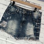 Dardak Distressed Deep Denim Blue Skirt Euro 36 Size undefined Photo 1