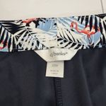 CJ Banks Flamingo Palm Leaves Tropical Skort Pockets Size 22W Resort Vacation Blue Photo 12