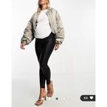 Spanx Mama Faux Leather Pregnancy Over The Belly Maternity Leggings in Black XS Photo 12