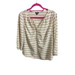 Talbots Women M Blouse Bundle Lot of 2 Long Sleeve Pullover Tops Classic Career Photo 4