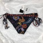 Sea Gypsies New  Black Floral Bikini Bottoms size L Photo 3