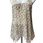 Willow & Clay Semi Sheer Beaded Tank Top, Sz L Photo 4