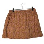 J.Crew Orange & Pink Floral Cotton Mini Skirt XS Photo 1